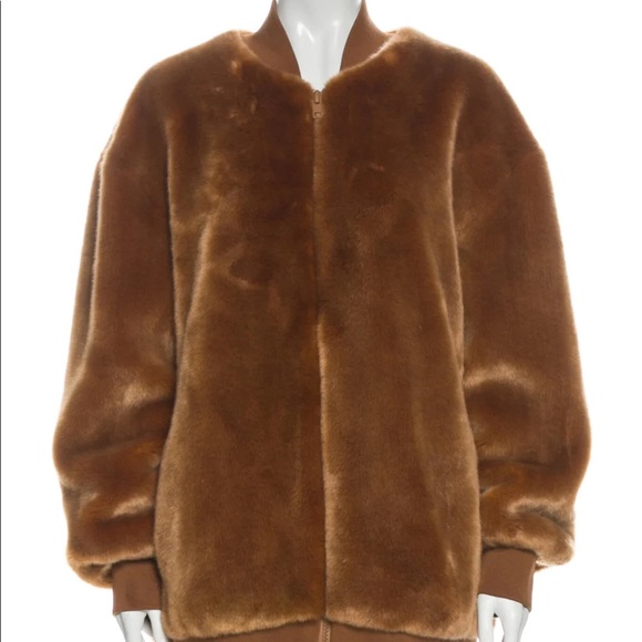 TIBI faux fur bomber jacket BNWT - Picture 4 of 4